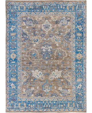 Oushak One of a kind Wool Brown Area Rug 8' 9" x 12' 2"