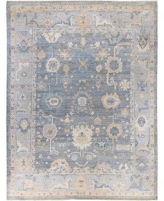 Oushak One of a kind Wool Gray Area Rug 9' 1" x 11' 11"