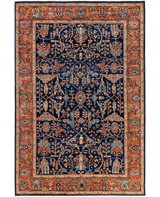 Serapi One of a kind Wool Blue Area Rug 6' 0" x 8' 11"