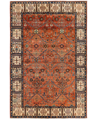 Serapi One of a kind Wool Red Area Rug 5' 11" x 9' 0"