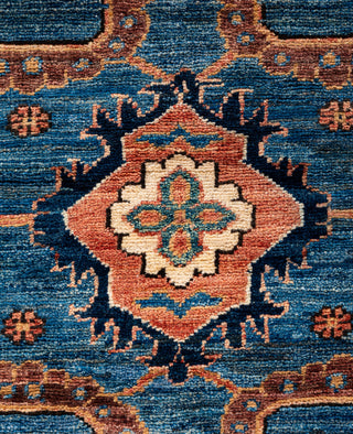 Serapi One of a kind Wool Light Blue Area Rug 3' 2" x 4' 11"
