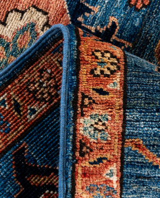 Serapi One of a kind Wool Light Blue Area Rug 3' 2" x 4' 11"