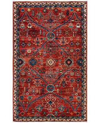 Serapi One of a kind Wool Red Area Rug 3' 1" x 5' 2"