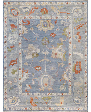Oushak One of a kind Wool Gray Area Rug 9' 0" x 11' 9"