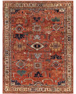 Serapi One of a kind Wool Orange Area Rug 8' 10" x 11' 8"