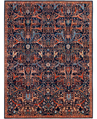 Serapi One of a kind Wool Blue Area Rug 8' 11" x 11' 10"