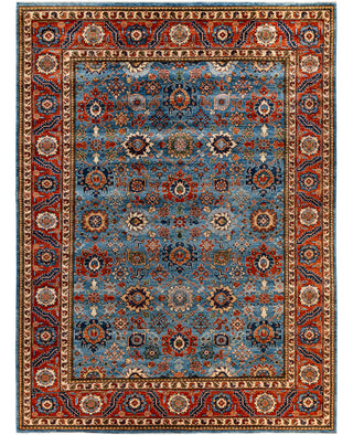 Serapi One of a kind Wool Light Blue Area Rug 9' 3" x 12' 3"