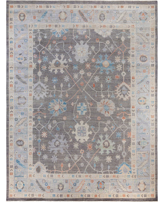 Oushak One of a kind Wool Gray Area Rug 8' 9" x 11' 8"
