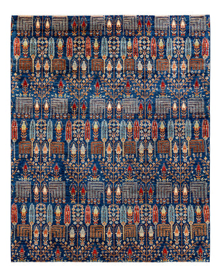 Traditional Serapi Blue Area Rug 8' 0" x 9' 8"