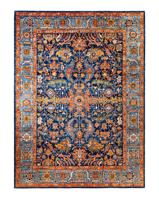 Traditional Serapi Wool Hand Knotted Blue Area Rug 9' 2" x 11' 11"