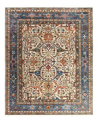 Serapi, One-of-a-Kind Hand-Knotted Area Rug - Light Gray, 8' 0" x 9' 10"