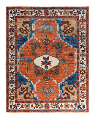 Serapi, One-of-a-Kind Hand-Knotted Area Rug - Orange, 8' 2" x 10' 1"