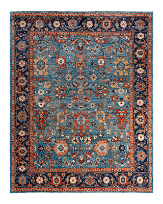 Serapi, One-of-a-Kind Hand-Knotted Area Rug - Light Blue, 8' 1" x 10' 1"