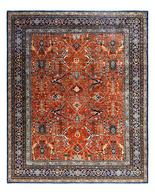Serapi, One-of-a-Kind Hand-Knotted Area Rug - Orange, 8' 2" x 9' 6"
