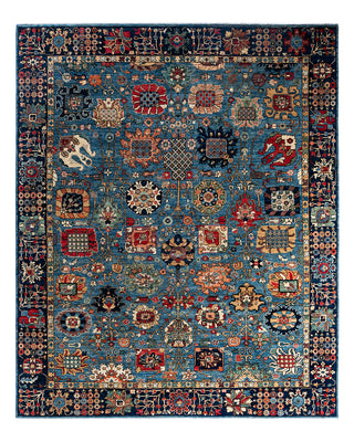 Serapi, One-of-a-Kind Hand-Knotted Area Rug - Light Blue, 8' 0" x 9' 8"