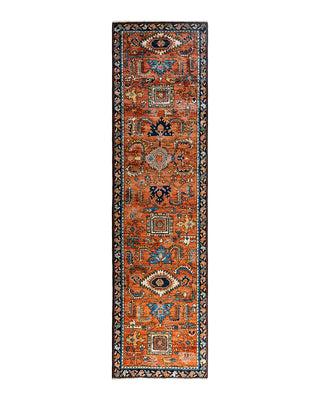 Serapi, One-of-a-Kind Hand-Knotted Runner Rug - Red, 2' 7" x 9' 9"