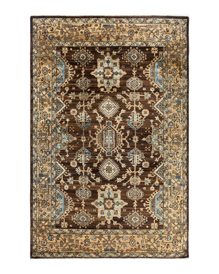 Serapi, One-of-a-Kind Hand-Knotted Area Rug - Brown, 3' 11" x 6' 0"