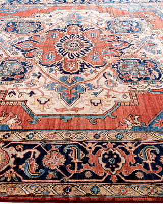 Serapi, One-of-a-Kind Hand-Knotted Area Rug  - Red, 9' 1" x 11' 8"