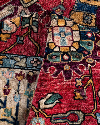 Serapi, One-of-a-Kind Hand-Knotted Area Rug  - Pink, 9' 0" x 11' 10"