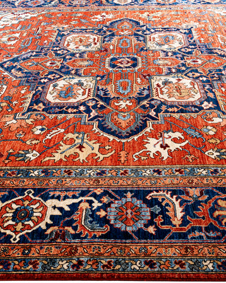 Serapi, One-of-a-Kind Hand-Knotted Area Rug  - Orange, 9' 2" x 11' 10"