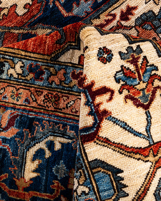 Serapi, One-of-a-Kind Hand-Knotted Area Rug  - Orange, 9' 2" x 11' 10"