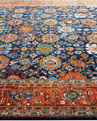Serapi, One-of-a-Kind Hand-Knotted Area Rug  - Blue, 9' 2" x 11' 9"