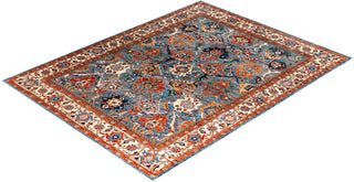 Serapi, One-of-a-Kind Hand-Knotted Area Rug  - Light Blue, 9' 1" x 11' 8"
