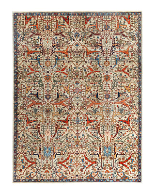 Serapi, One-of-a-Kind Hand-Knotted Area Rug - Ivory, 8' 11" x 11' 9"