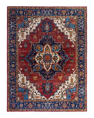 Traditional Serapi Wool Hand Knotted Red Area Rug 9' 1" x 11' 8"