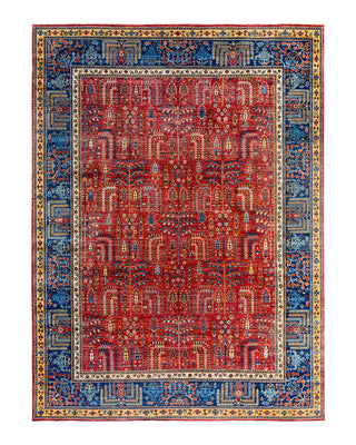 Traditional Serapi Wool Hand Knotted Red Area Rug 8' 11" x 12' 0"