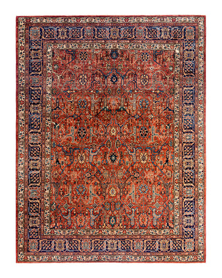 Traditional Serapi Wool Hand Knotted Red Area Rug 8' 1" x 10' 5"
