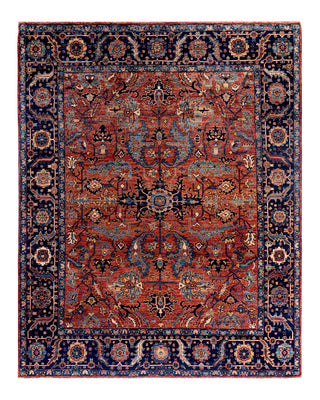 Traditional Serapi Wool Hand Knotted Red Area Rug 8' 0" x 10' 0"