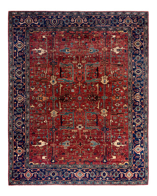 Traditional Serapi Wool Hand Knotted Red Area Rug 8' 1" x 9' 11"