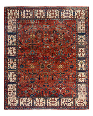 Traditional Serapi Wool Hand Knotted Red Area Rug 8' 2" x 10' 0"