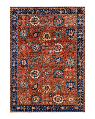 Traditional Serapi Wool Hand Knotted Red Area Rug 6' 2" x 8' 8"