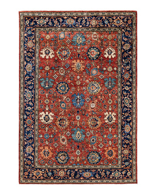Traditional Serapi Wool Hand Knotted Red Area Rug 6' 3" x 9' 2"