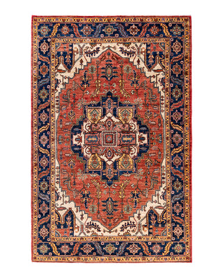 Traditional Serapi Wool Hand Knotted Red Area Rug 6' 0" x 9' 5"