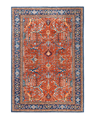 Traditional Serapi Wool Hand Knotted Red Area Rug 6' 0" x 8' 9"