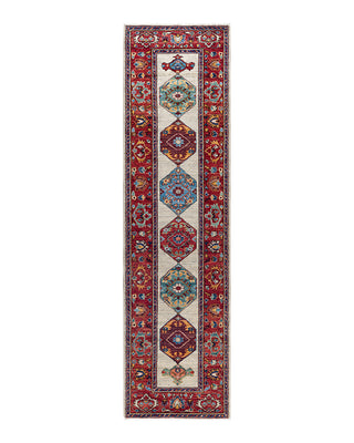 Traditional Serapi Wool Hand Knotted Beige Area Rug 2' 8" x 9' 9"