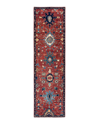 Traditional Serapi Wool Hand Knotted Red Area Rug 2' 10" x 9' 9"