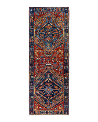 Traditional Serapi Wool Hand Knotted Red Area Rug 2' 10" x 7' 9"