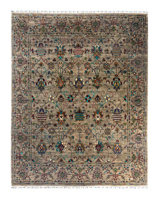 Bohemian Tribal Wool Hand Knotted Gray Area Rug 8' 3" x 10' 0"