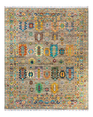 Bohemian Tribal Wool Hand Knotted Fawn Area Rug 8' 1" x 9' 7"