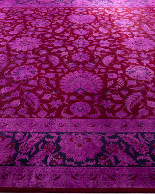 Fine Vibrance, One-of-a-Kind Hand-Knotted Area Rug  - Pink, 9' 3" x 12' 5"