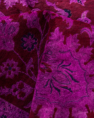 Fine Vibrance, One-of-a-Kind Hand-Knotted Area Rug  - Pink, 9' 3" x 12' 5"