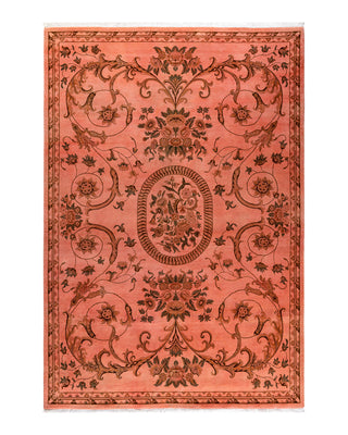 Modern Fine Vibrance Pink Area Rug 6' 6" x 9' 5"