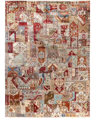 Traditional Patchwork Wool Hand Knotted Multi Area Rug 9' 0" x 12' 0"