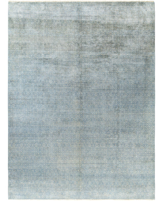 Contemporary Geometric Wool Hand Knotted Gray Area Rug 9' 0" x 12' 0"