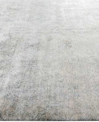 Traditional Floral Wool, Silk Hand Knotted Beige Area Rug 8' 1" x 10' 2"