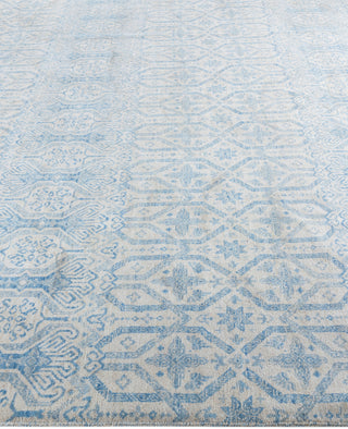 Traditional Floral Wool Hand Knotted Ivory Area Rug 8' 1" x 10' 2"